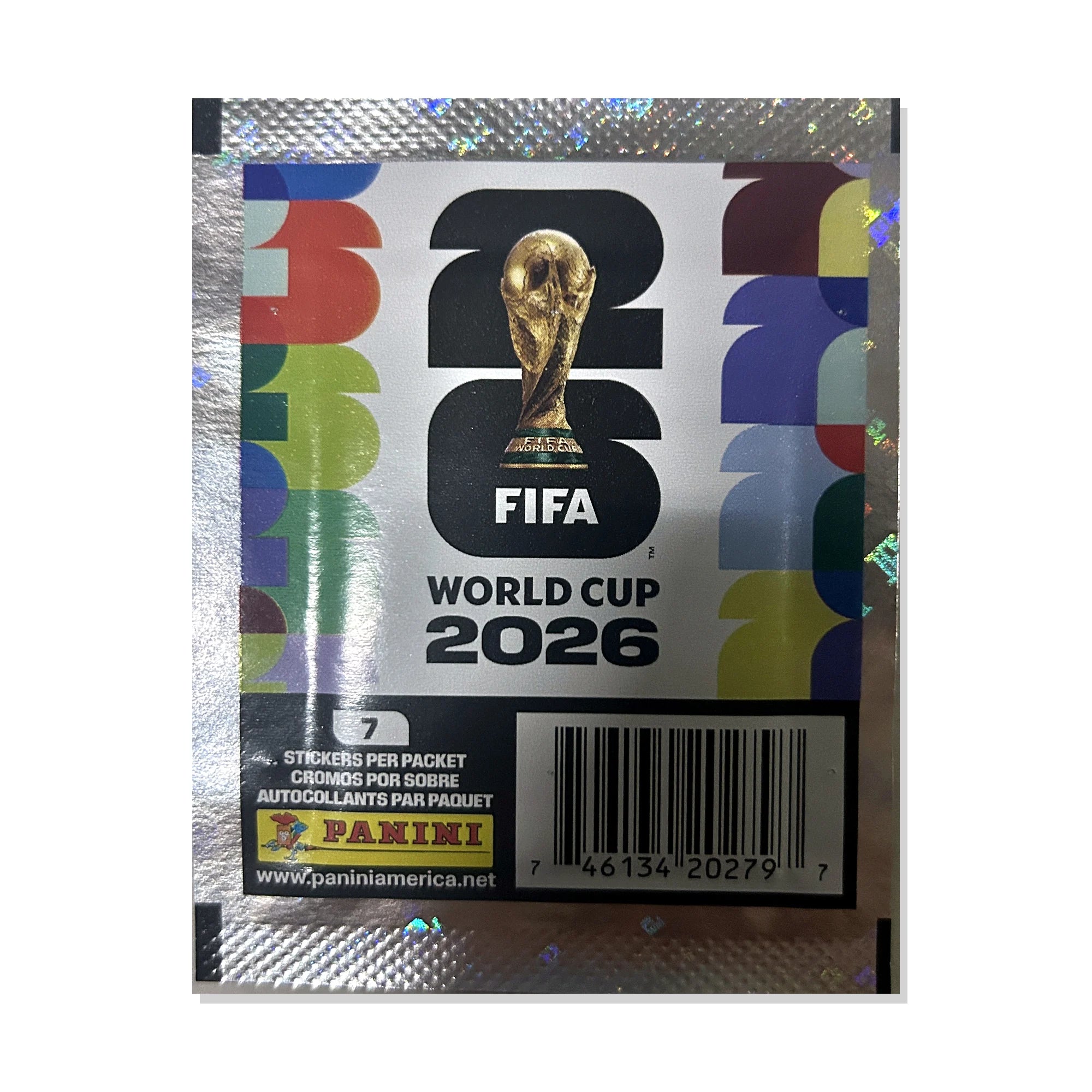 FIFA World Cup 2026 Official Collection - Panini Album with 20 Packs of Stickers, including 7 Chromos each, perfect for collectors and soccer fans.